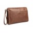 Leather clutch bag