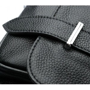 black leather shoulder purse