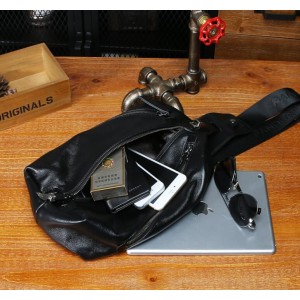 black nice leather bag