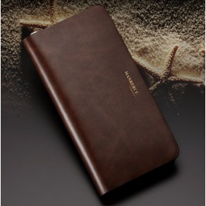 brown Personalized leather wallet