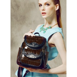 brown Stylish leather backpacks