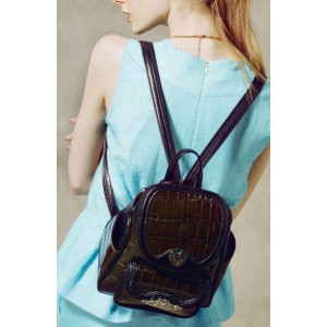 brown vintage backpack