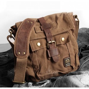 canvas messenger bag men