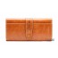 brown Leather tri fold wallet