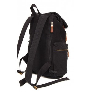 black Casuel canvas backpack