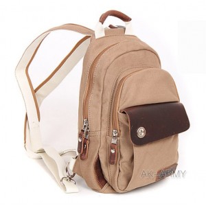 canvas small sling backpack