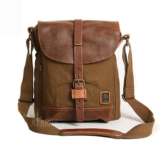 Vintage canvas messenger bags men, canvas satchel bags for men - BagsWish