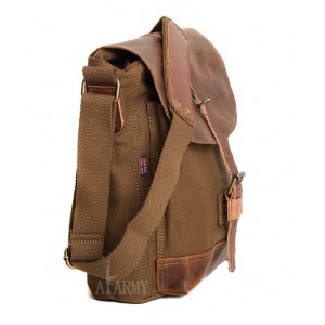 khaki Vintage canvas messenger bags men