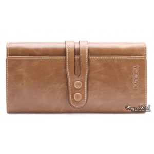 Leather tri fold wallet, money clip wallet