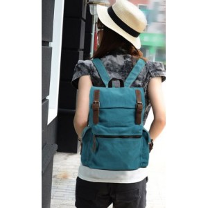 blue casual backpack