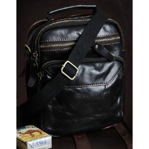 black Unique messenger bag