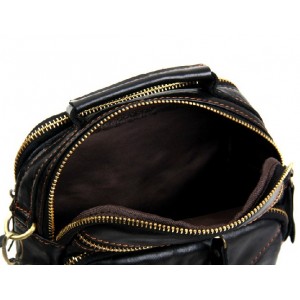black vintage messenger bag