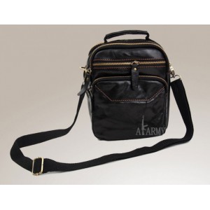 Unique messenger bag black