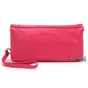rose leather wallet