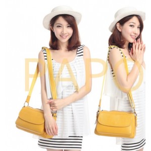 yellow fashion messenger bag