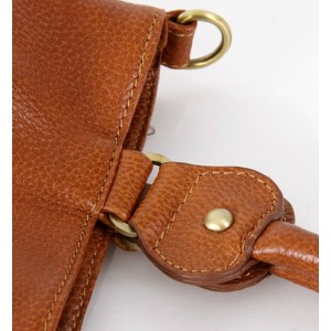 khaki genuine leather purse
