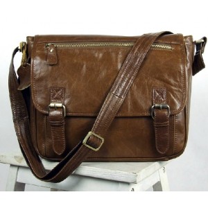 coffee Nice leather messenger bag