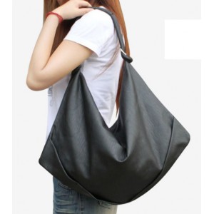 black PU handbag for women