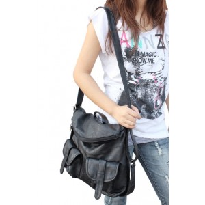 black PU handbag for less