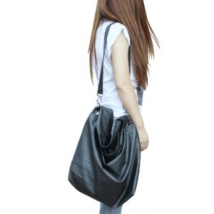 black Faux leather handbag