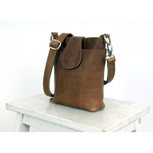 small leather messenger bag