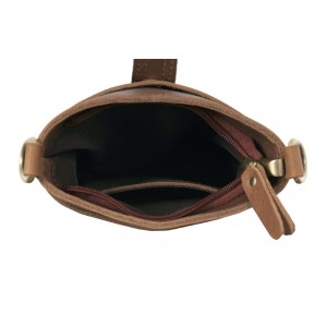 Vintage leather messenger bag