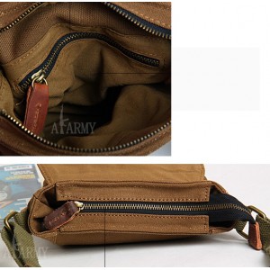 canvas shoulder bag for men