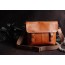brown shoulder messenger bag