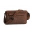 brown Distressed leather messenger bag