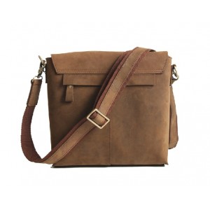 vintage leather messenger bag