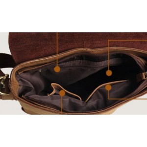 retro leather messenger bag