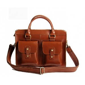 Leather briefcase bags