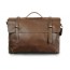 briefcase shoulder bag brown
