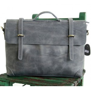 grey briefcase shoulder bag
