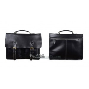 black Luxury leather briefcases