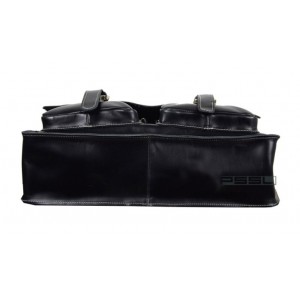 Luxury leather briefcases black