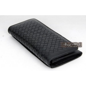 black womens leather wallet