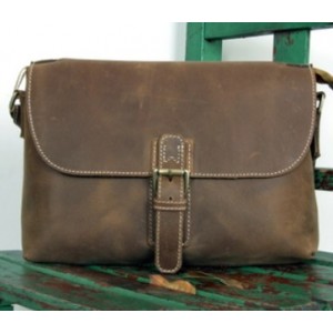 cowhide messenger bag