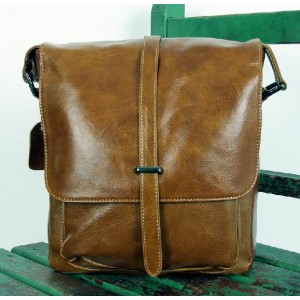 Leather shoulder bag, messenger bags school