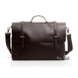 Leather bag briefcase, 16 inch leather laptop computer bag