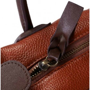 brown retro shoulder bag