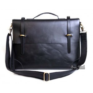 black Leather bag briefcase
