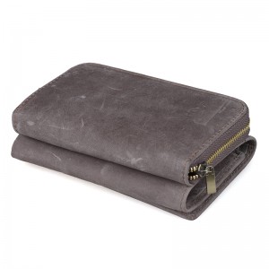 grey wallet men leather