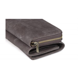 grey leather wallets for men