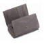 Trifold leather wallets for men grey