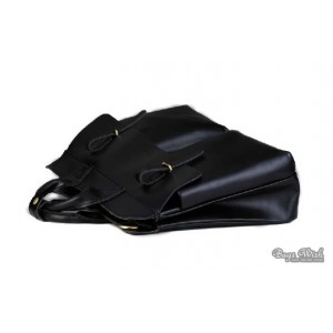 black Leather brief bag