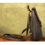 army green leather backpack