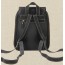 black leather backpack