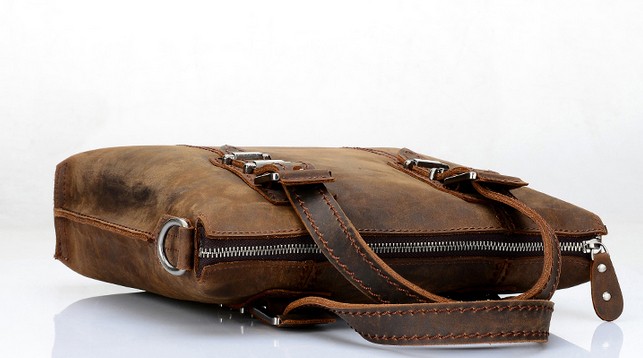 mens distressed leather messenger bag
