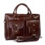 Leather briefcase bag